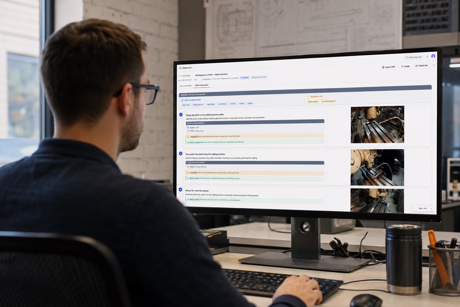 Shot 6 — Engineer reviewing and approving